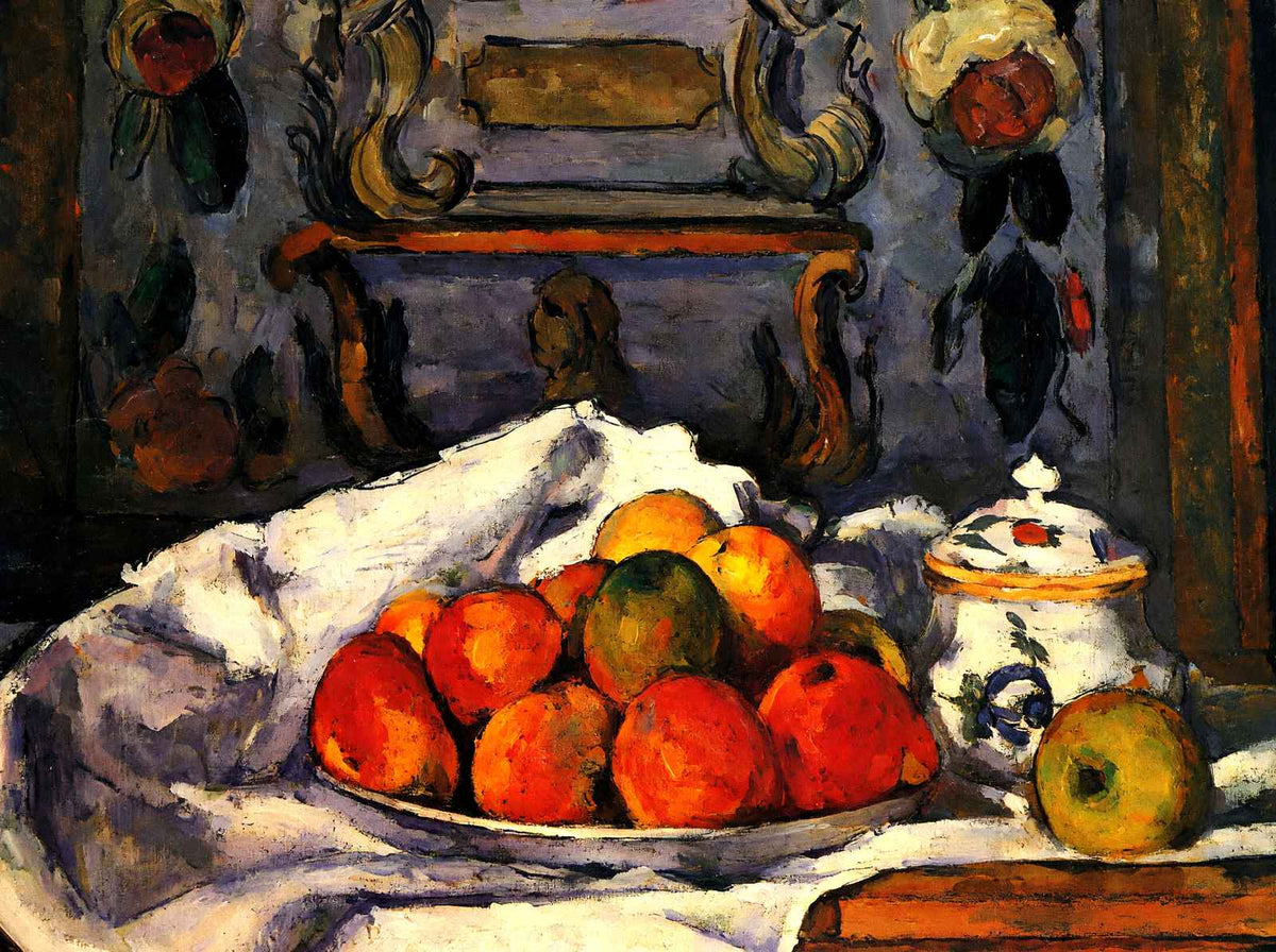 Dish of Apples Fine Art Print 1879 Painting by Paul Cezanne (6 Sizes)