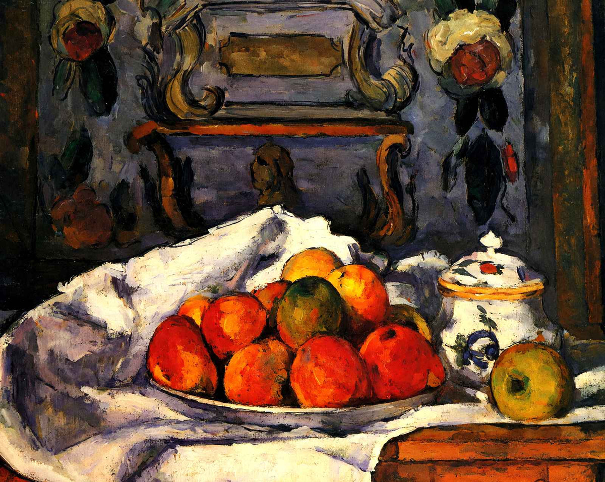 Dish of Apples art print by Paul Cezanne (1879)