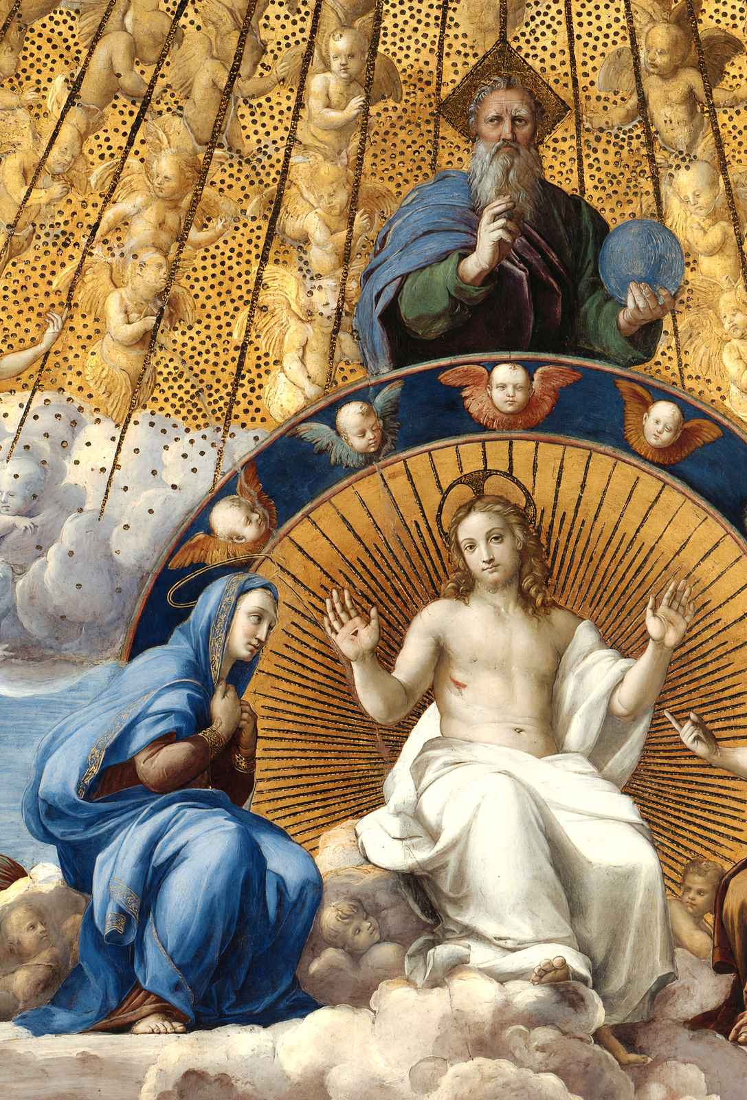 Disputation of the Holy Sacrament (Detail) 1510 by Raphael Art Print (6 Sizes)