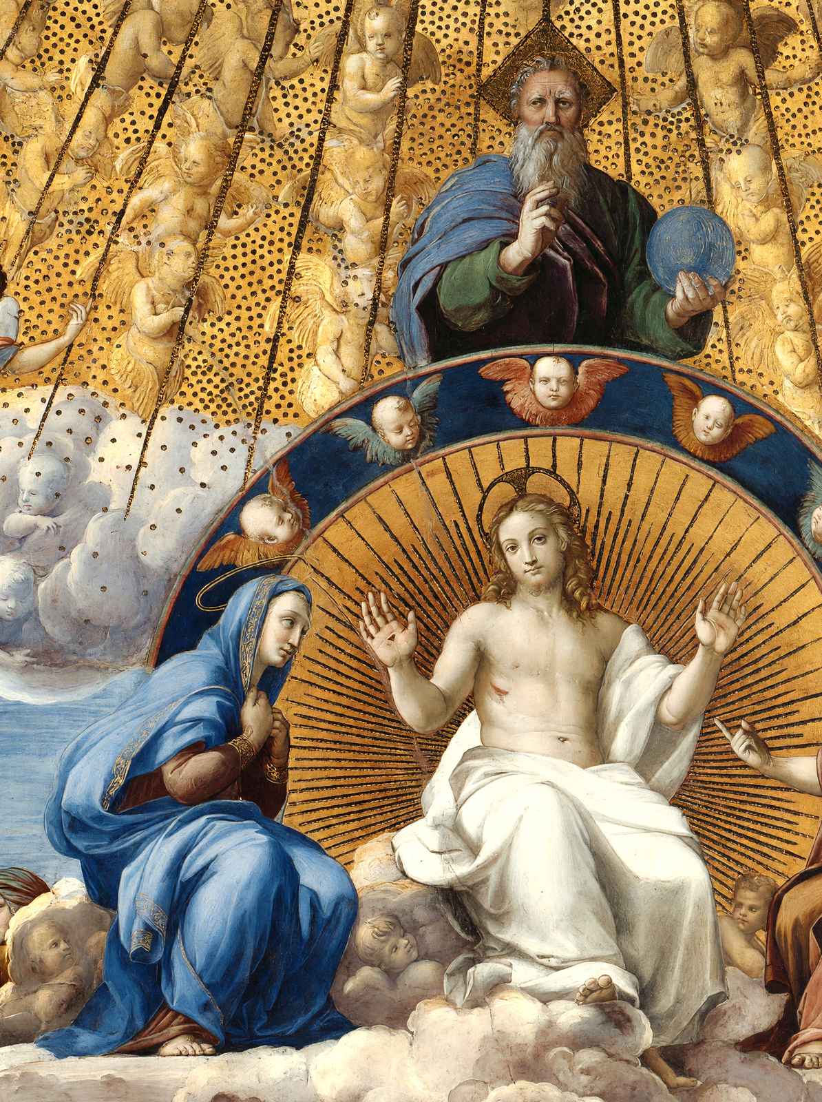 Disputation of the Holy Sacrament (Detail) 1510 by Raphael Art Print (6 Sizes)