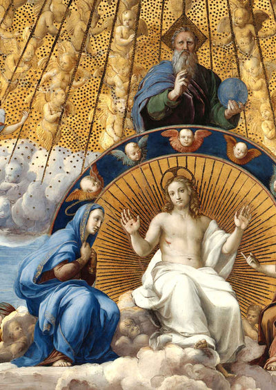 Disputation of the Holy Sacrament (Detail) 1510 by Raphael Art Print (6 Sizes)