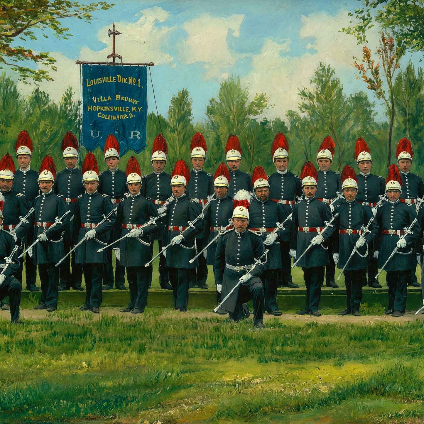 Division of Knights of Pythias Louisville in 1904 Art Print (7 Sizes)