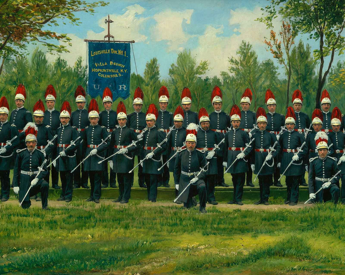 Division of Knights of Pythias in 1904 painting