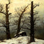 Dolmen in Snow Art Print 1807 Painting by Caspar David Friedrich (6 Sizes)
