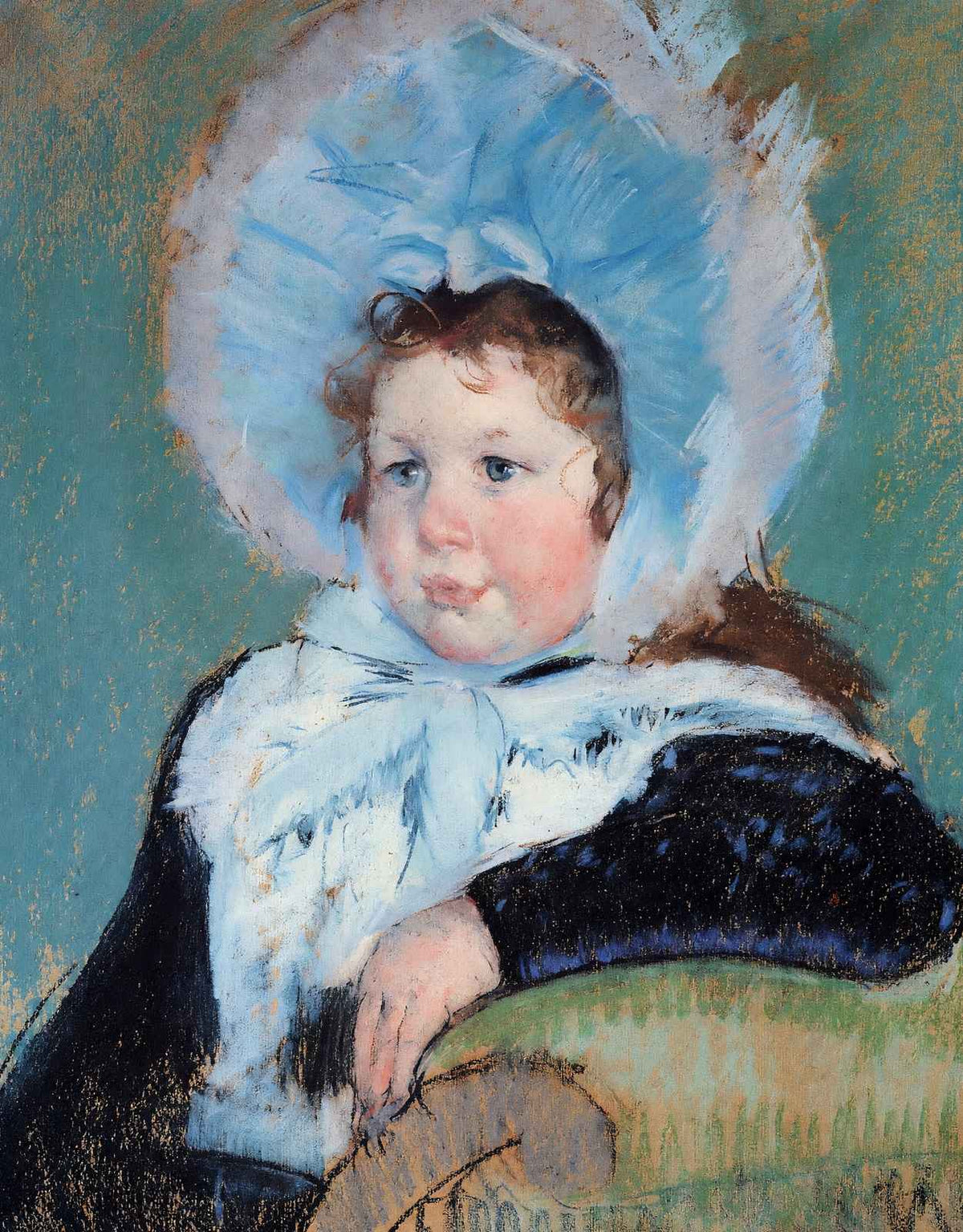 Dorothy in a Very Large Bonnet and a Dark Coat 1904 Cassatt Art Print (6 Sizes)