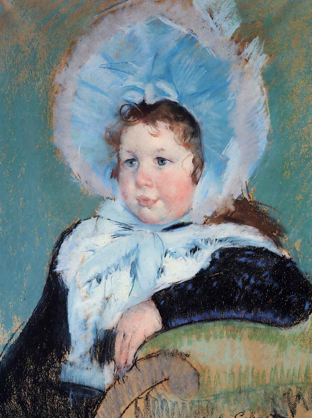 Dorothy in a Very Large Bonnet and a Dark Coat 1904 Cassatt Art Print (6 Sizes)