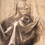 Drapery for a Seated Figure Art Print 1480 Drawing by da Vinci (6 Sizes)