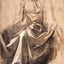Drapery for a Seated Figure Art Print 1480 Drawing by da Vinci (6 Sizes)