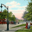 Drexel Boulevard Chicago in 1905 Vintage Print (7 Sizes) - Retouched