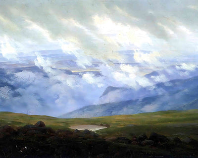 Drifting Clouds Painting by Caspar David Friedrich 8x10" Art Print - Acid Free