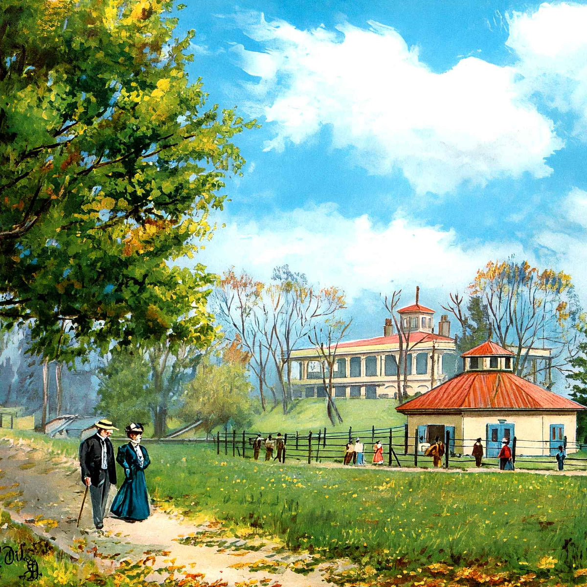 Druid Hill Park Baltimore in 1907 Vintage Print (7 Sizes) - Reproduction