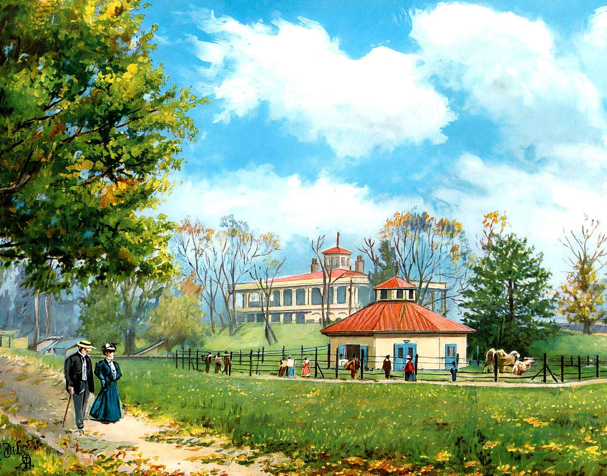 Druid Hill Park Baltimore in 1907 Vintage Print (7 Sizes) - Reproduction