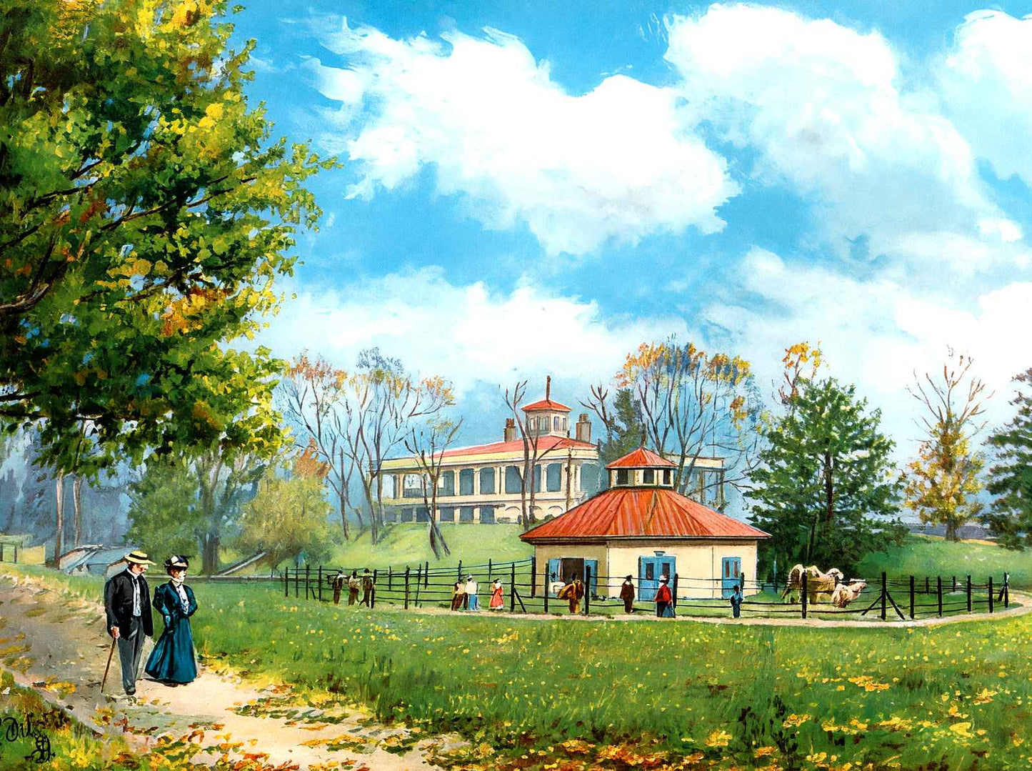 Druid Hill Park Baltimore in 1907 Vintage Print (7 Sizes) - Reproduction