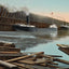 New Mesabe or Dock Duluth in 1907 Vintage Print (7 Sizes) - High Quality
