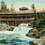 Rustic Bridge Lester Park Duluth in 1907 Art Print (7 Sizes) - Reproduction