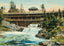 Rustic Bridge Lester Park Duluth in 1907 Art Print (7 Sizes) - Reproduction