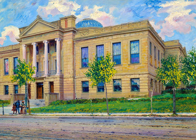 Public Library Duluth in 1907 Art Print (7 Sizes) - Archival Paper