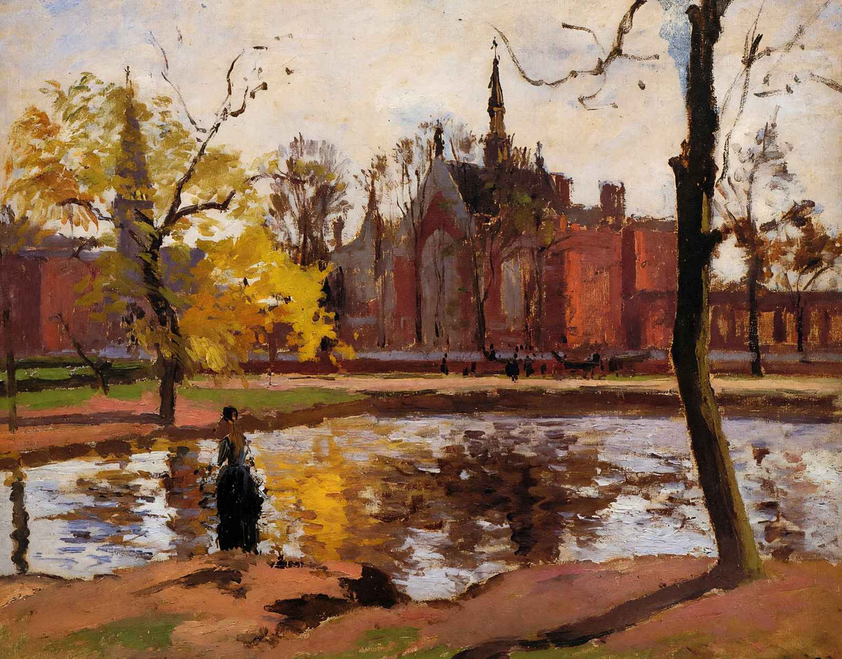 Dulwich College, London Art Print 1871 Painting by Camille Pissarro (6 Sizes)