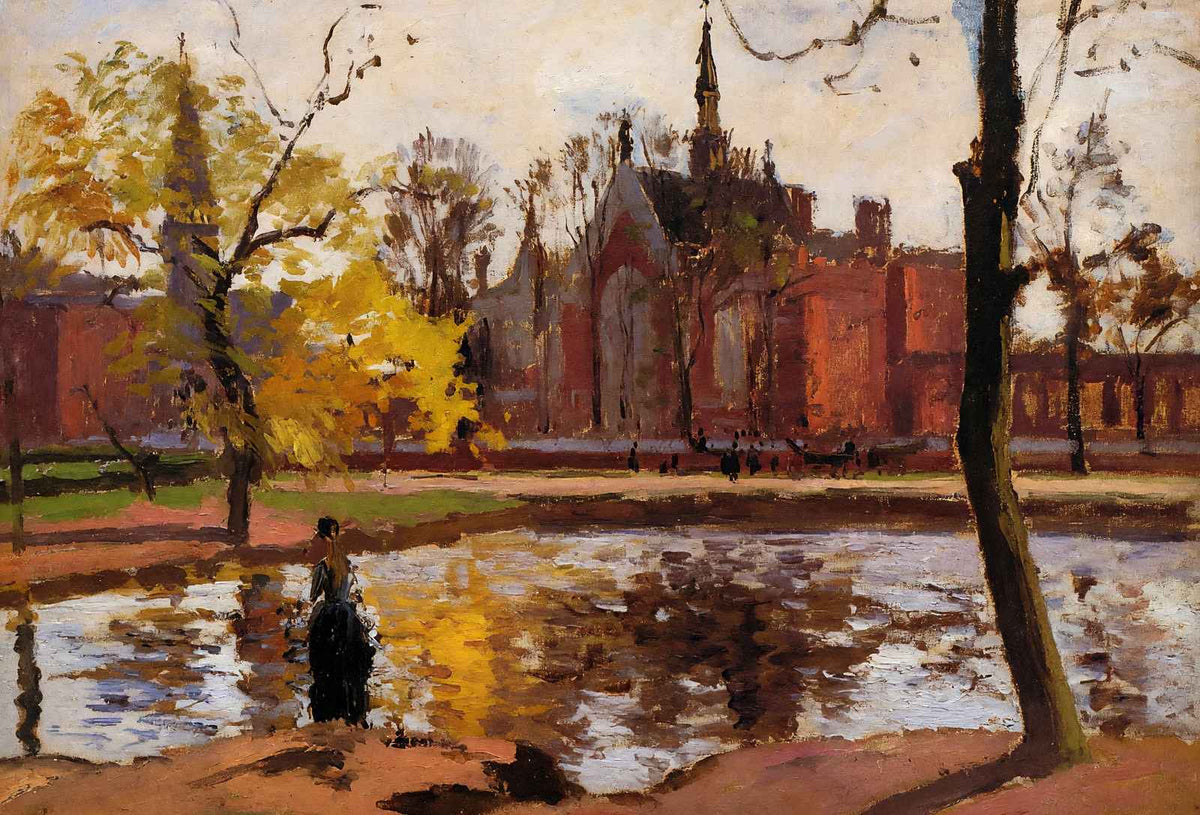 Dulwich College, London Art Print 1871 Painting by Camille Pissarro (6 Sizes)