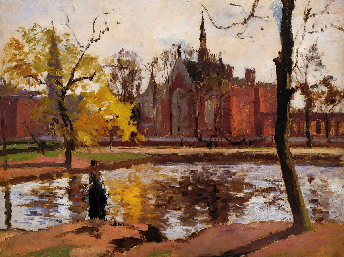 Dulwich College, London Art Print 1871 Painting by Camille Pissarro (6 Sizes)