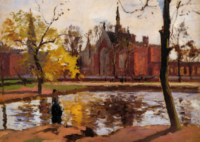 Dulwich College, London Art Print 1871 Painting by Camille Pissarro (6 Sizes)