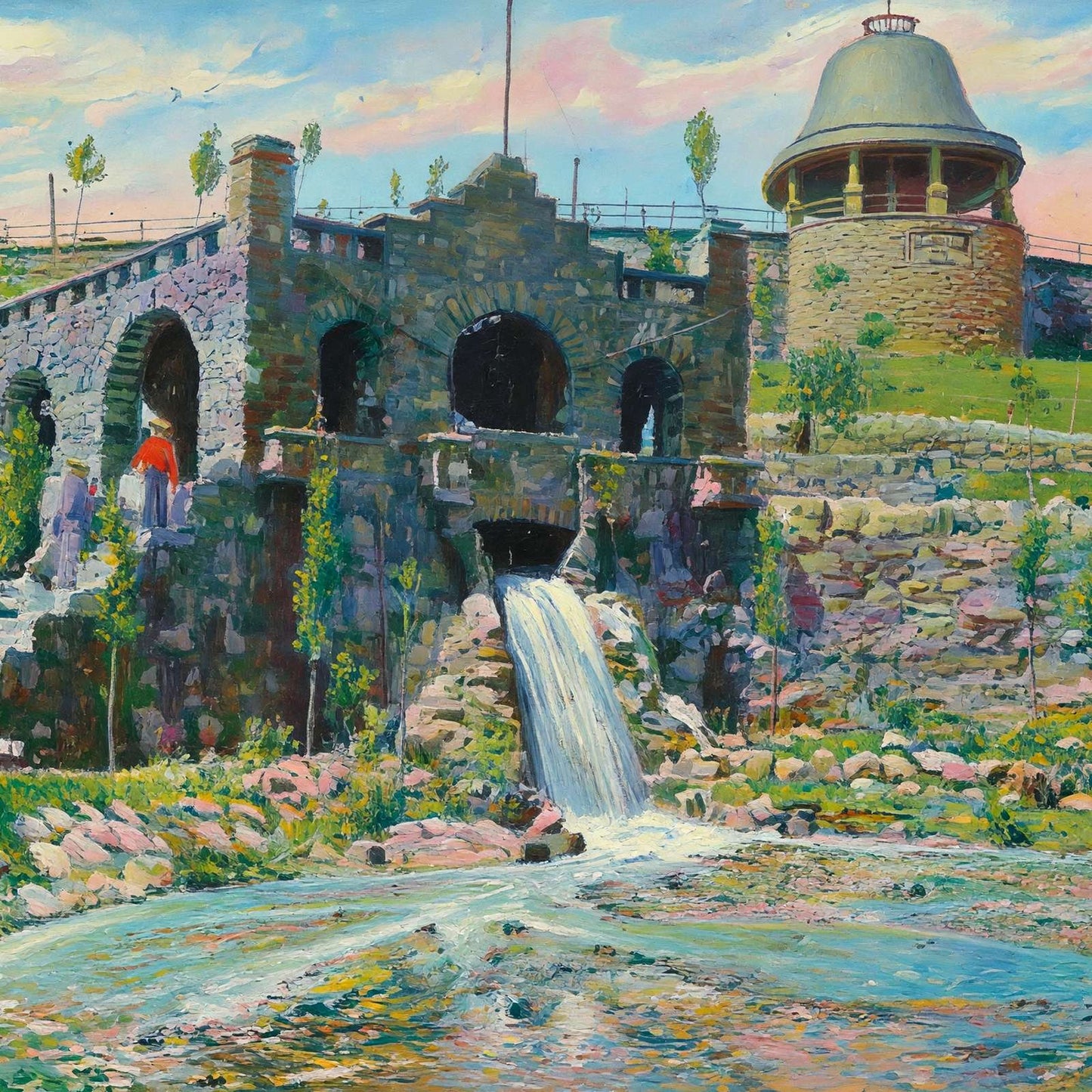 Cascade Park Duluth in 1907 Art Print (7 Sizes) - High Quality