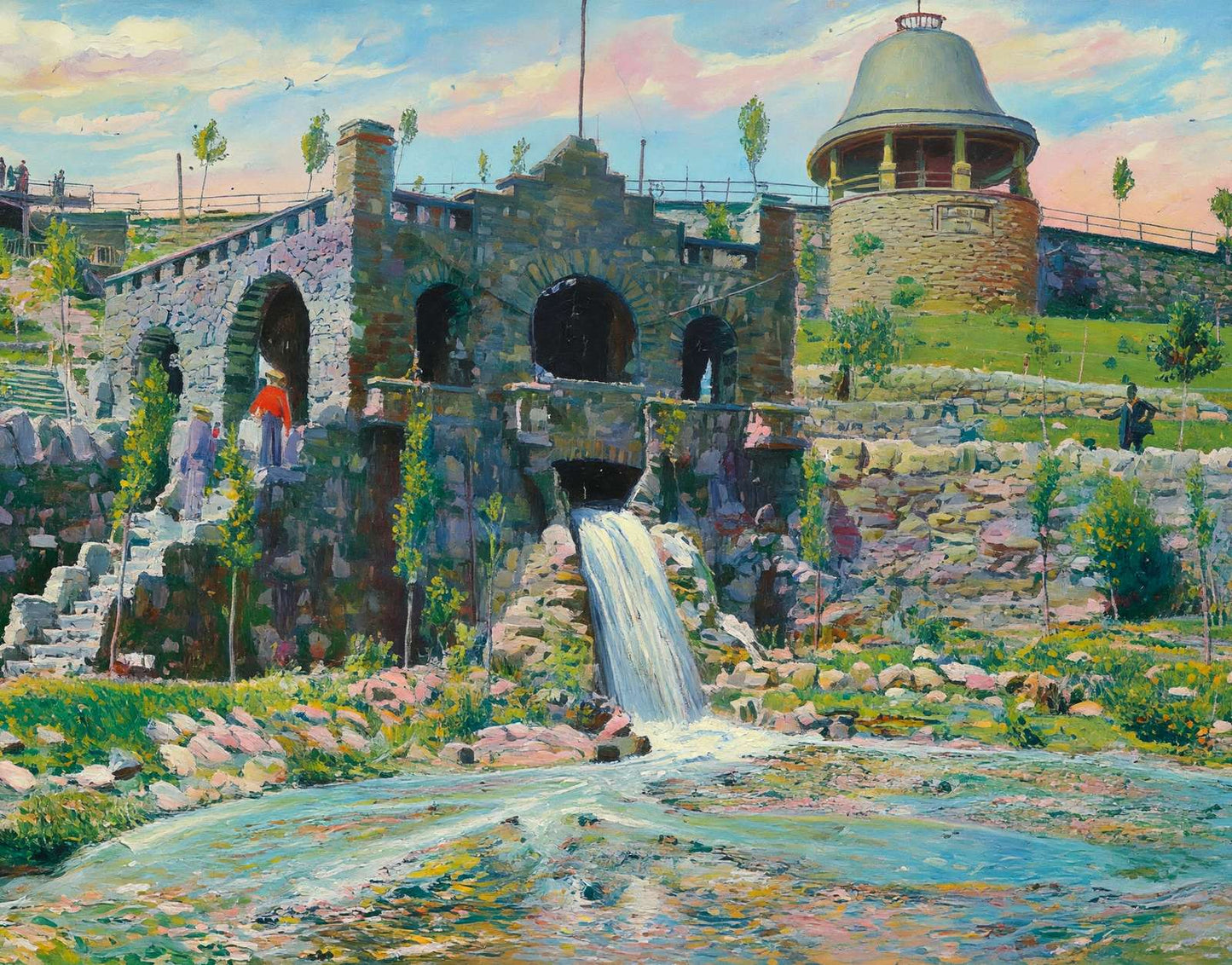 Cascade Park Duluth in 1907 Art Print (7 Sizes) - High Quality