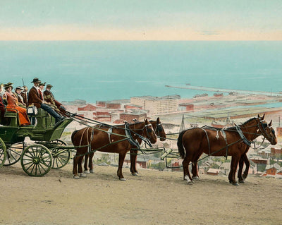 Viewing the Lake from the Boulevard in Duluth vintage print