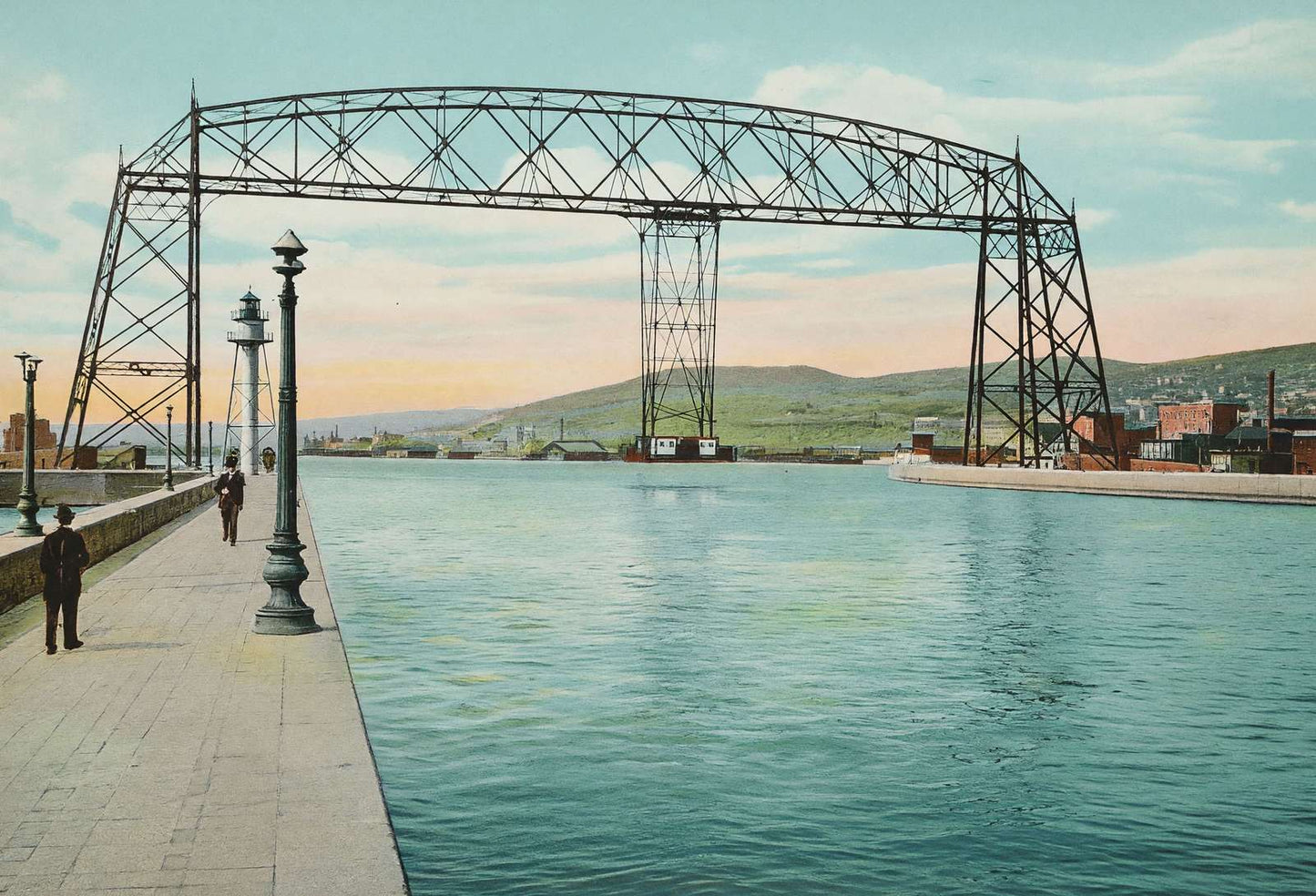 Aerial Bridge Duluth in 1907 Vintage Print (7 Sizes) - High Quality