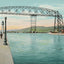 Aerial Bridge Duluth in 1907 Vintage Print (7 Sizes) - High Quality