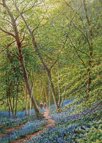 Early Spring New Forest in 1929 Vintage Print (7 Sizes) - High Quality