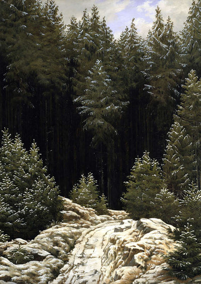 Early Snow 1828 Painting by Caspar David Friedrich Fine Art Print (6 Sizes)