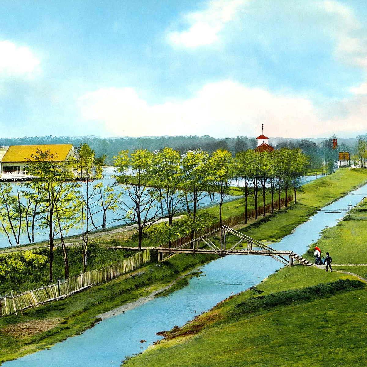 East Lake Birmingham Alabama in 1906 Vintage Print (7 Sizes) - High Quality