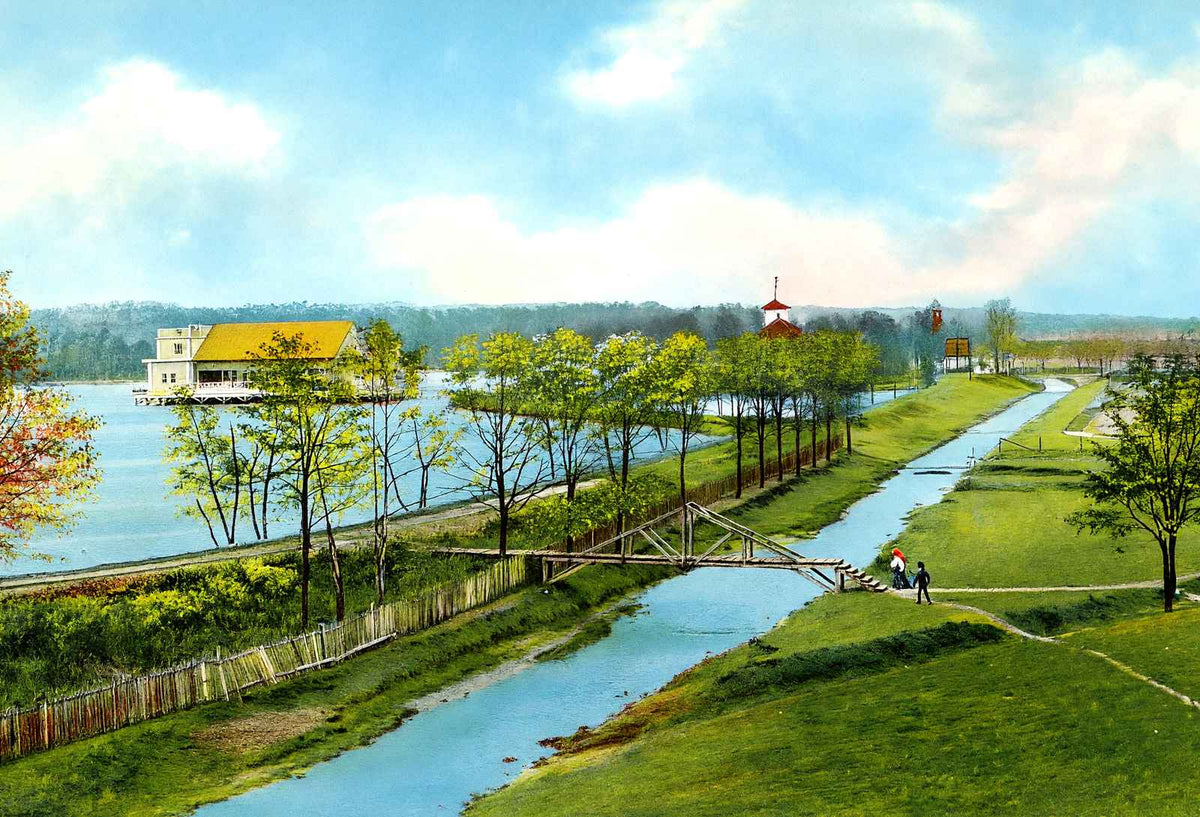 East Lake Birmingham Alabama in 1906 Vintage Print (7 Sizes) - High Quality