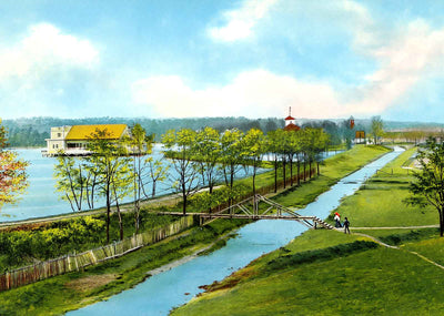 East Lake Birmingham Alabama in 1906 Vintage Print (7 Sizes) - High Quality