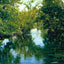Manhan River from Glendale St, Easthampton, MA in 1905 Art Print (7 Sizes)