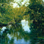 Manhan River from Glendale St, Easthampton, MA in 1905 Art Print (7 Sizes)