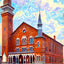 Town Hall, Easthampton, Massachusetts in 1908 Art Print (7 Sizes)