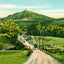 Mt Tom from Hendrick Street, Easthampton, MA in 1908 Vintage Print (7 Sizes)