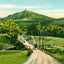 Mt Tom from Hendrick Street, Easthampton, MA in 1908 Vintage Print (7 Sizes)