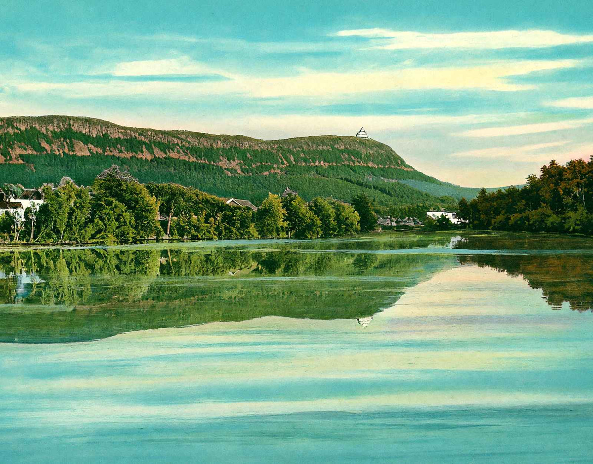 "The Bottle" Mt Tom and Nashawannuck Pond, Easthampton, MA in 1908 Vintage Print