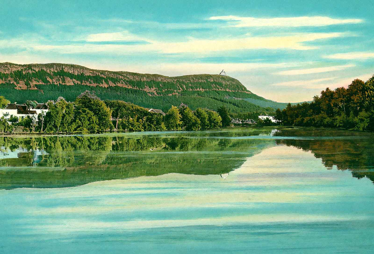 "The Bottle" Mt Tom and Nashawannuck Pond, Easthampton, MA in 1908 Vintage Print