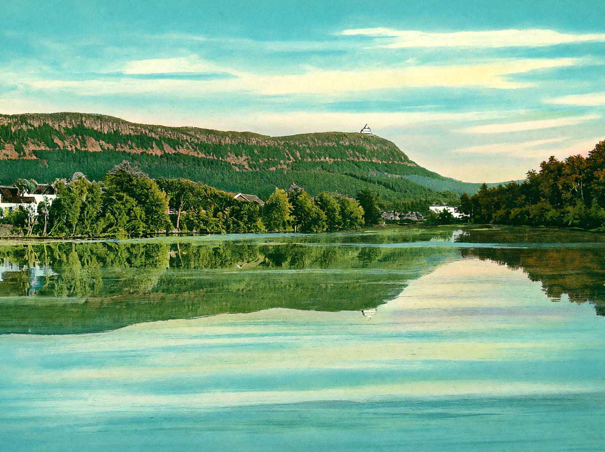 "The Bottle" Mt Tom and Nashawannuck Pond, Easthampton, MA in 1908 Vintage Print