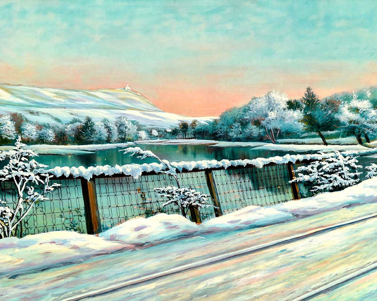 Mt Tom & Pond in Winter