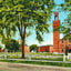 Rear View of Campus Williston Seminary, Easthampton, MA in 1908 Vintage Print