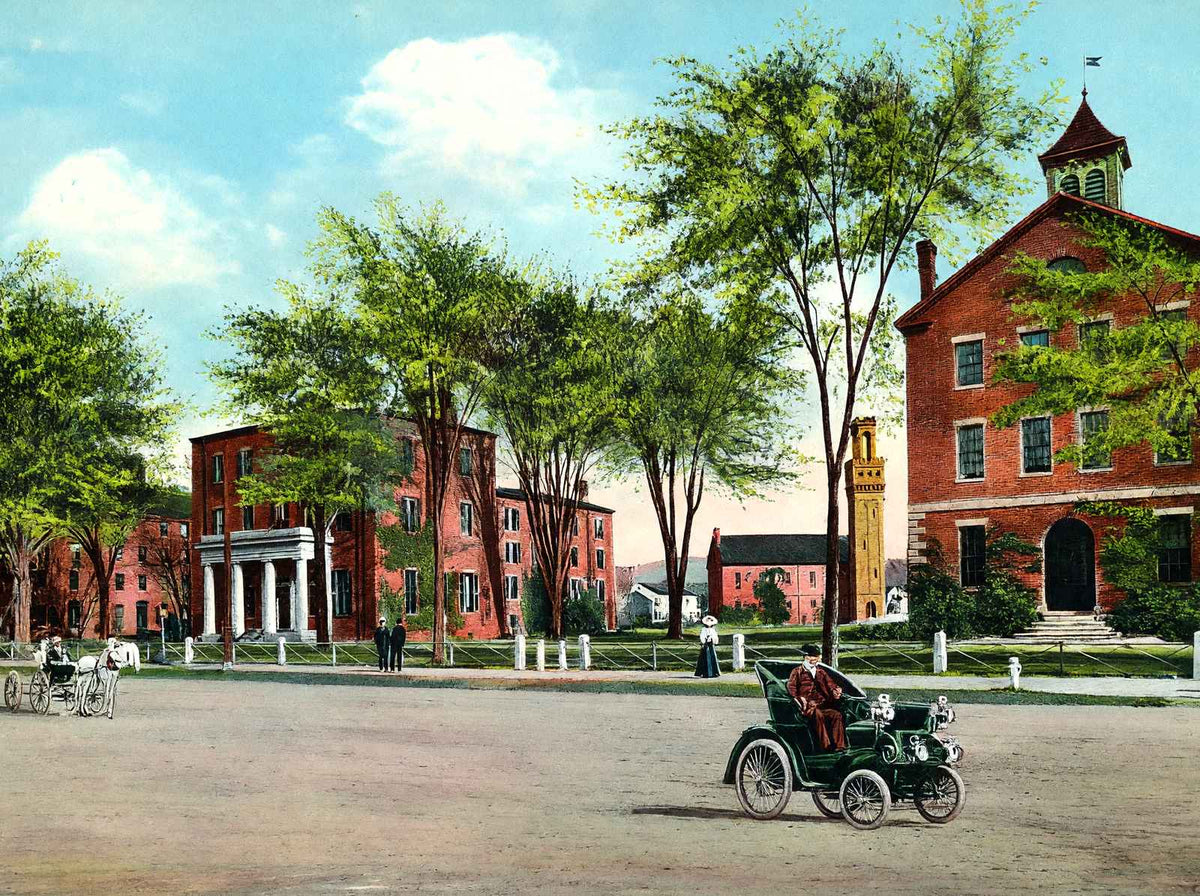 Williston Seminary, Easthampton, Massachusetts in 1908 Vintage Print (7 Sizes)