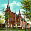 Church of the Immaculate Conception, Easthampton, MA in 1908 Vintage Print