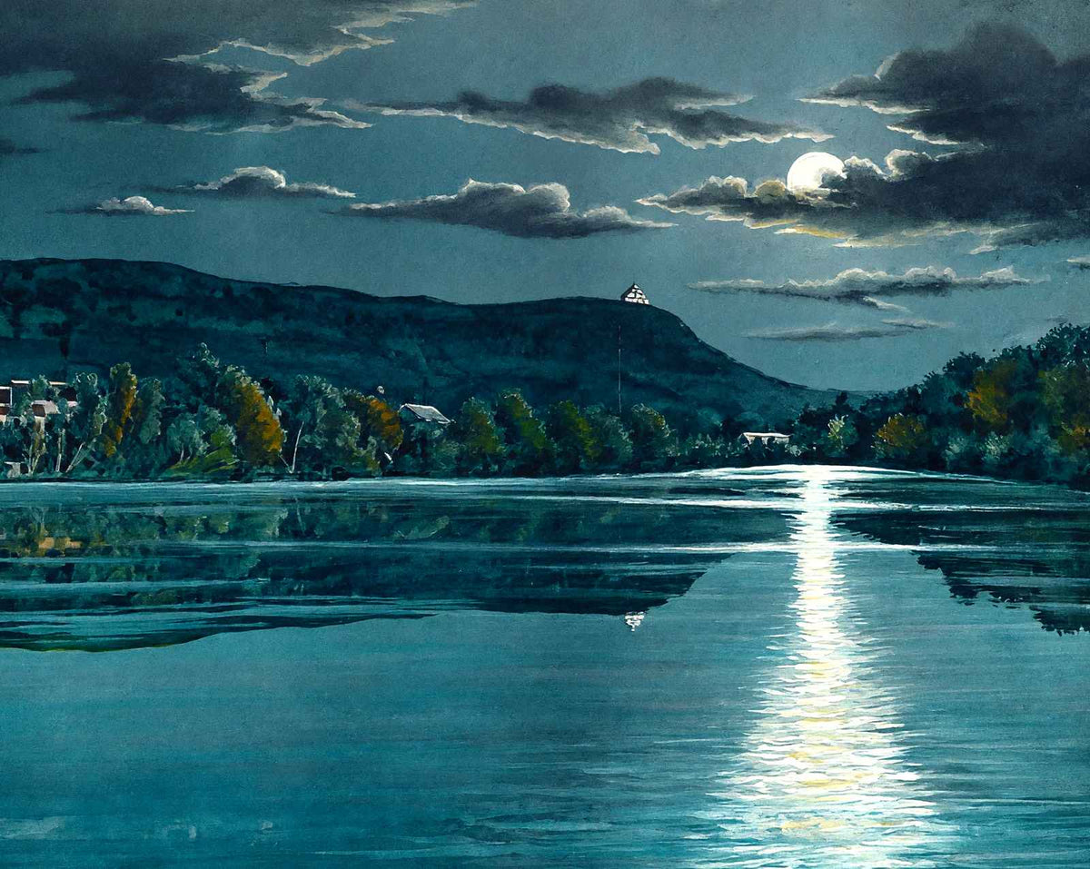 Nashawannuck Pond at Night