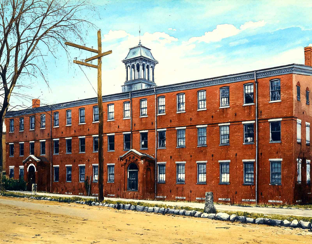 United Button Co, Easthampton, Massachusetts Art Print (7 Sizes) - Reproduction