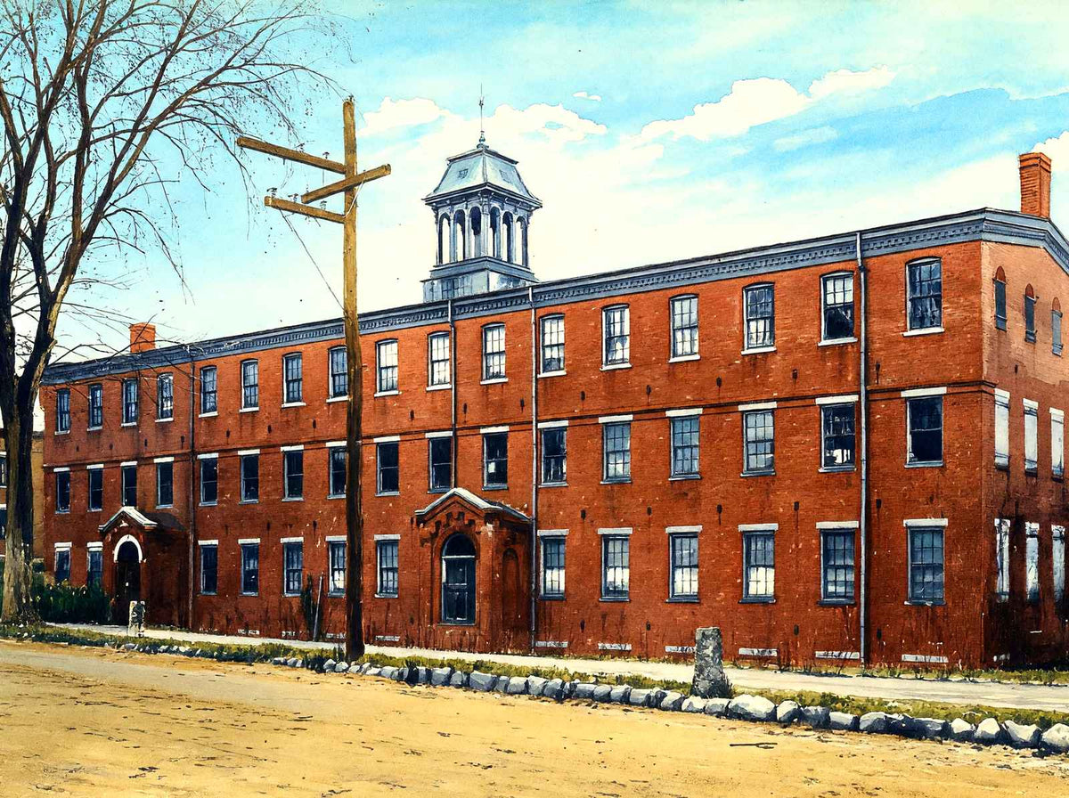 United Button Co, Easthampton, Massachusetts Art Print (7 Sizes) - Reproduction